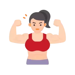Muscular Woman Icon