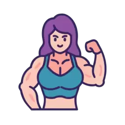 Muscular Woman Symbol