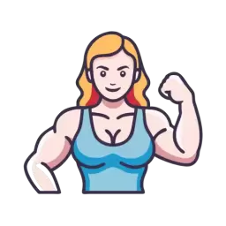 Muscular Woman Symbol