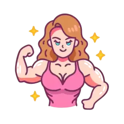 Muscular Woman Vector