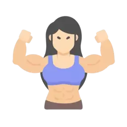 Muscular Woman Vector