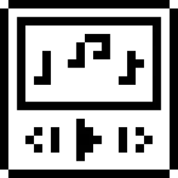 Music Player Pixel Icon