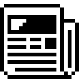 Newspaper Pixel Icon