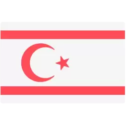Northen Cyprus Country Flag