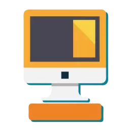Old Computer Icon Colorful
