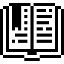 Open Bookmark Pixel Icon