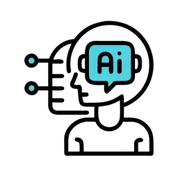 Outline AI Agent Icon