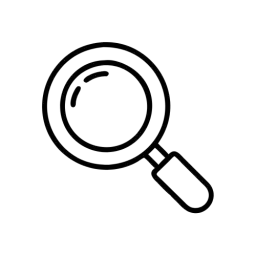 Outline Black White Search