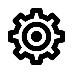 Outline Cog Vector