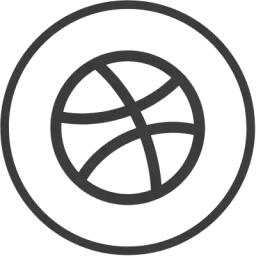 Outline Dribbble Vector Logo