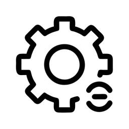Outline Gear Free Symbol