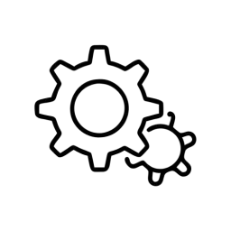 Outline Gears Icon