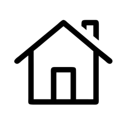 Outline House Icon Black White