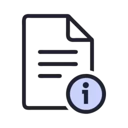 Outline Icon Document Info