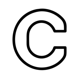 Outline Letter C Free Icon