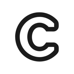 Outline Letter C Symbol