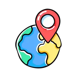 Outline Location Map Icon