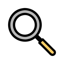 Outline Magnify Symbol