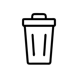 Outline Trash Can Icon