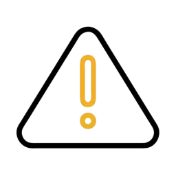 Outline Warning Sign Symbol