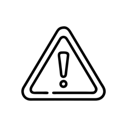 Outline Warning Sign Vector
