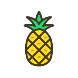 Pineapple SVG Vector