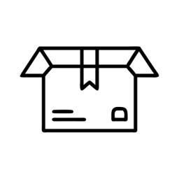 Product Box Icon Black White