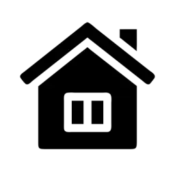 Property Icon Filled Black White