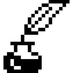 Quill Ink Pixel Icon