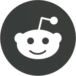 Reddit Black White Logo Vector