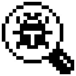 Search Bug Pixel Icon