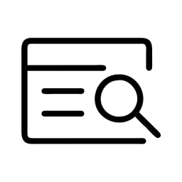 Search Card Free Symbol