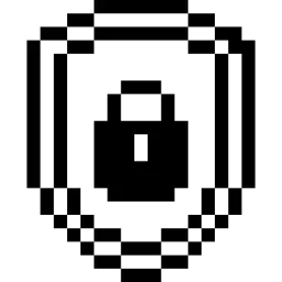 Shield Lock Pixel Icon