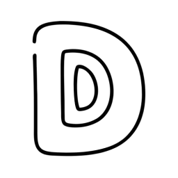 Simple Letter D Symbol
