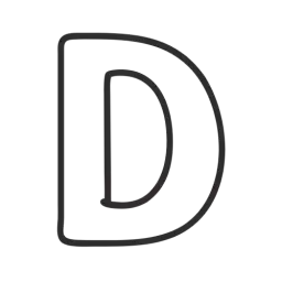 Simple Letter D Symbol