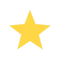 Simple Yellow Star Vector