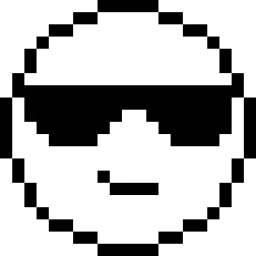 Smile Emoji Pixel Icon