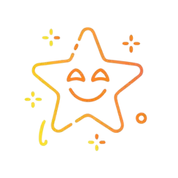 Smile Star Outline