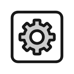 Square Gear Vector