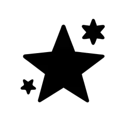 Black White Star Icon