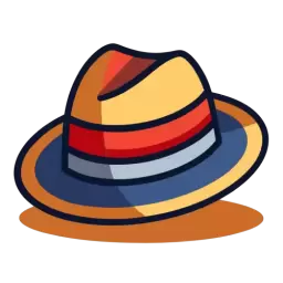 Striped Hat Icon