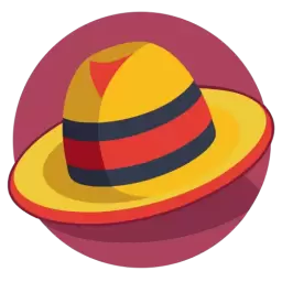 Striped Hat Icon