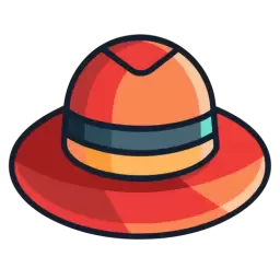 Striped Hat Vector