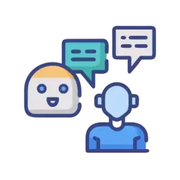 SVG AI Agent Chat Symbol