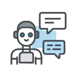 SVG AI Agent Chat Vector