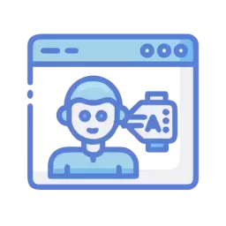 SVG AI Agent Web Icon Free