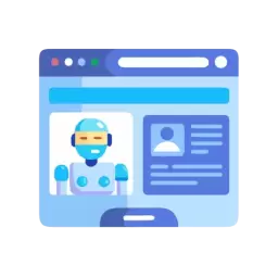 SVG AI Agent Web Symbol Free