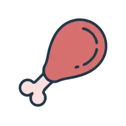 SVG Chicken Thigh Symbol