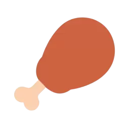SVG Chicken Thigh Vector