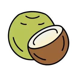SVG Coconut Free Icon